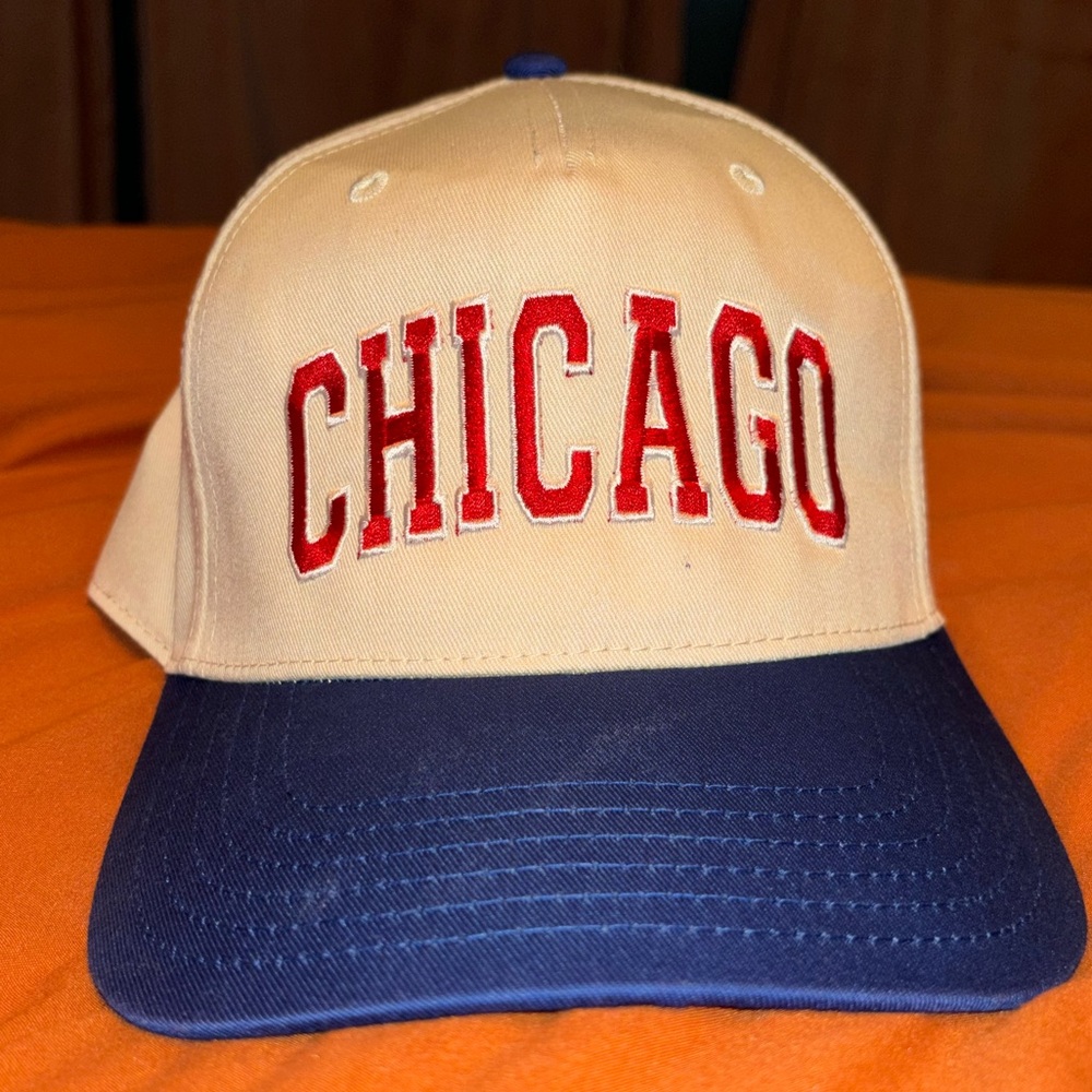 Retro style Chicago trucker hat snapback